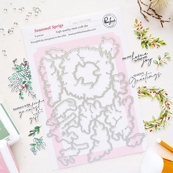 Pinkfresh Studio Dies Seasonal Sprigs
