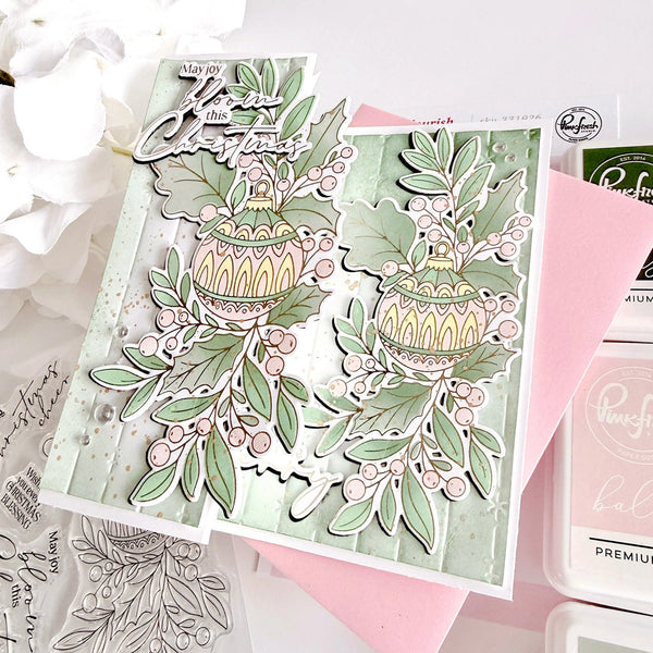 Pinkfresh Studio Press Plates Festive Flourish