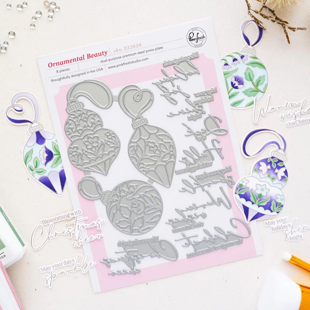 Pinkfresh Studio Press Plates Ornamental Beauty