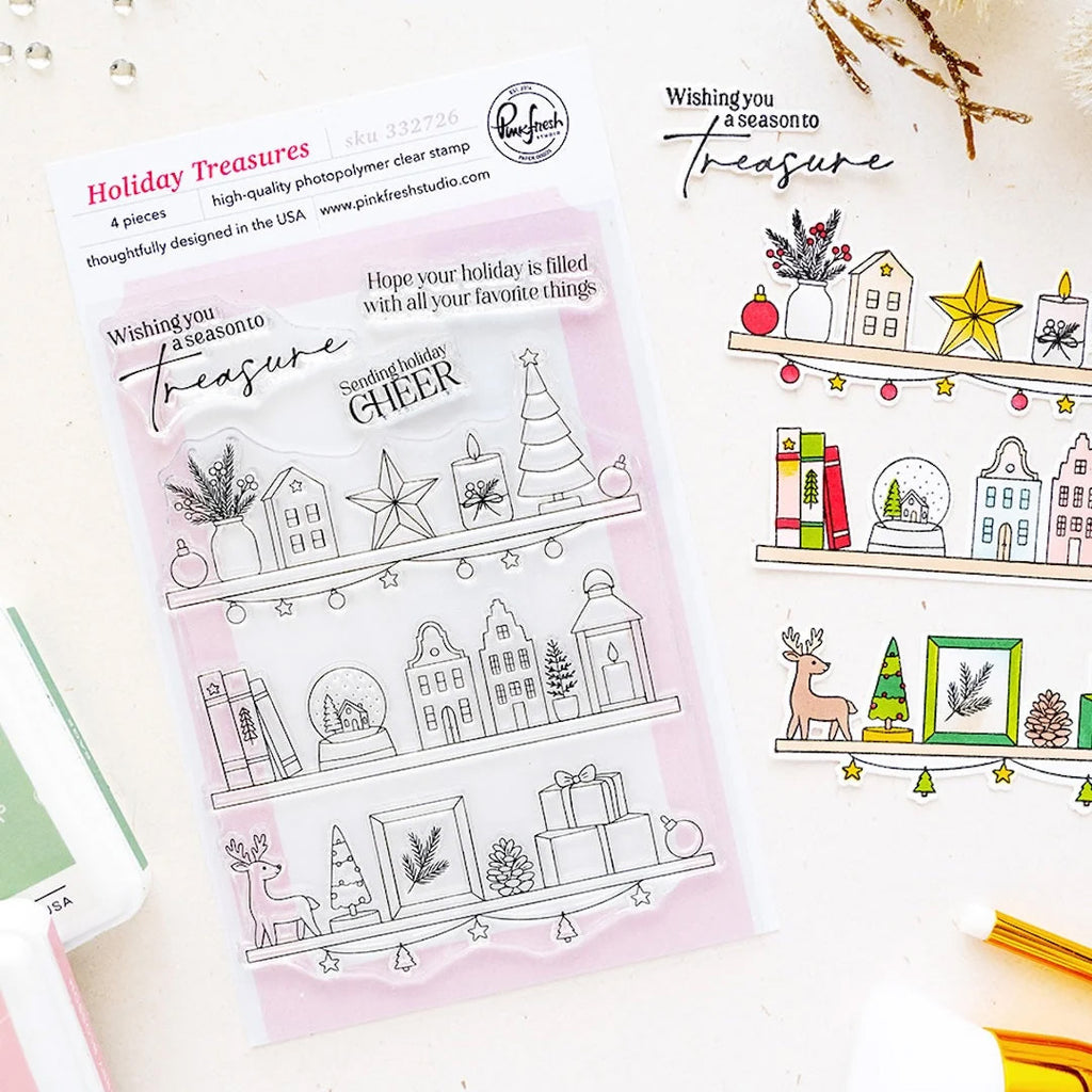 Pinkfresh Studio Clear Stamps Holiday Treasures