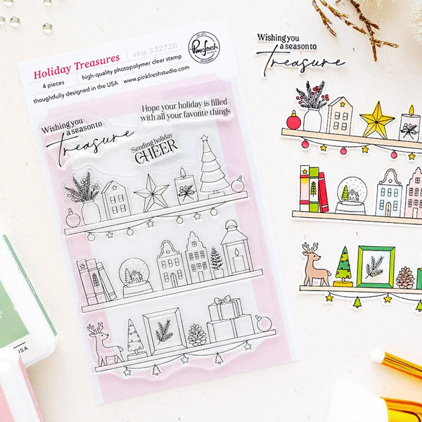 Pinkfresh Studio Clear Stamps Holiday Treasures