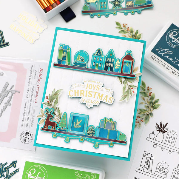 Pinkfresh Studio Press Plates Holiday Treasures