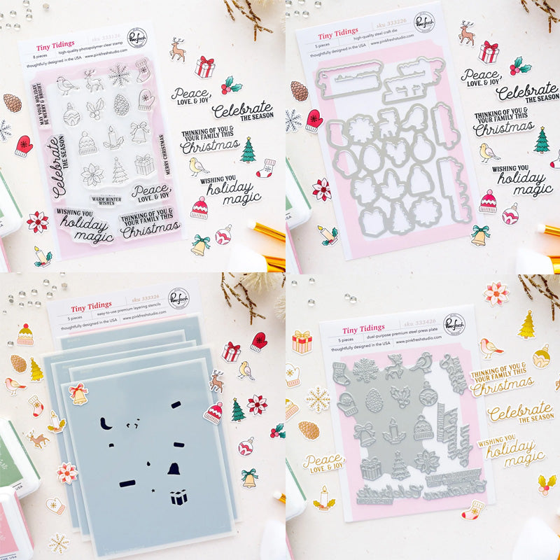 Pinkfresh Studio 4pc Tiny Tidings