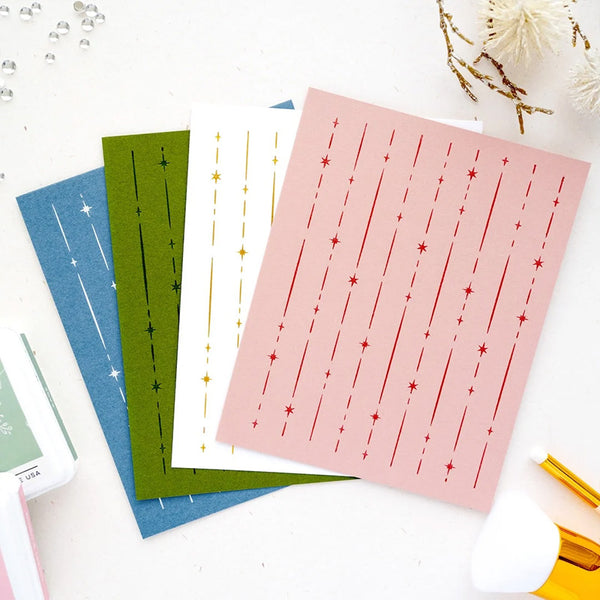Pinkfresh Studio Press Plates Starlit Strands
