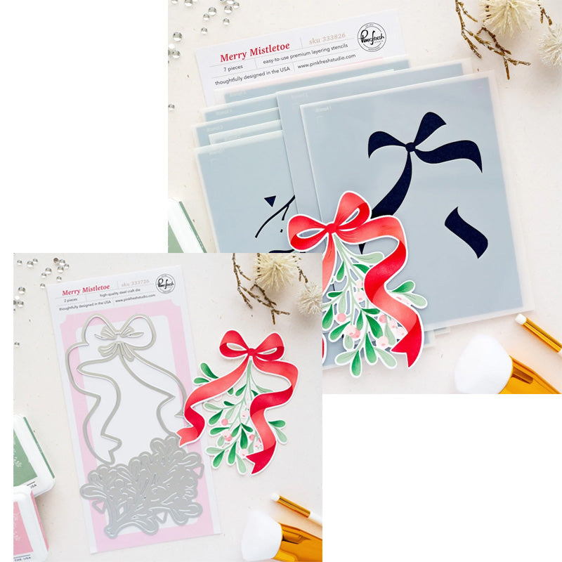 Pinkfresh Studio 2pc Merry Mistletoe