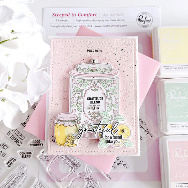 Pinkfresh Studio Press Plates Steeped In Comfort
