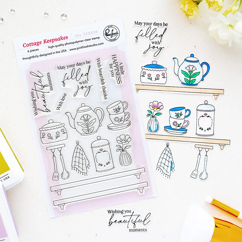 Pinkfresh Studio Clear Stamps Cottage Keepsakes