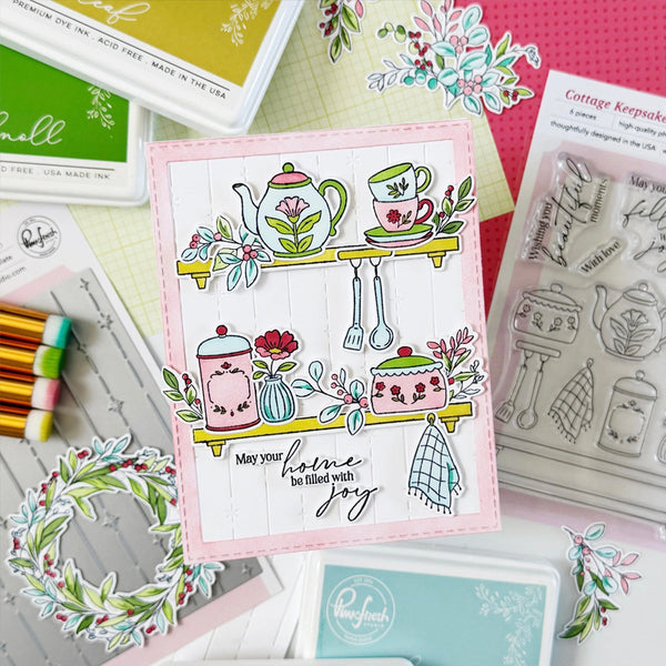 Pinkfresh Studio 4pc Cottage Keepsakes