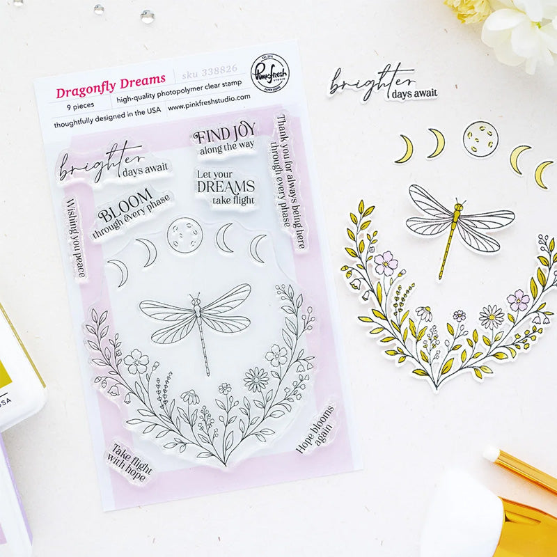 Pinkfresh Studio Clear Stamps Dragonfly Dreams