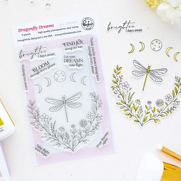 Pinkfresh Studio Clear Stamps Dragonfly Dreams