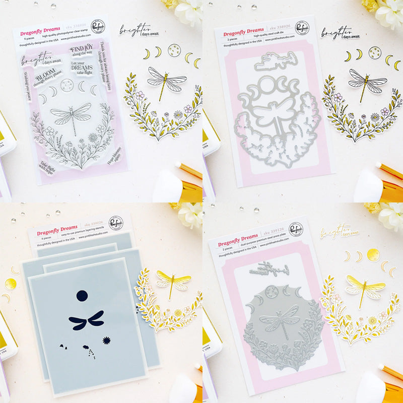 Pinkfresh Studio 4pc Dragonfly Dreams