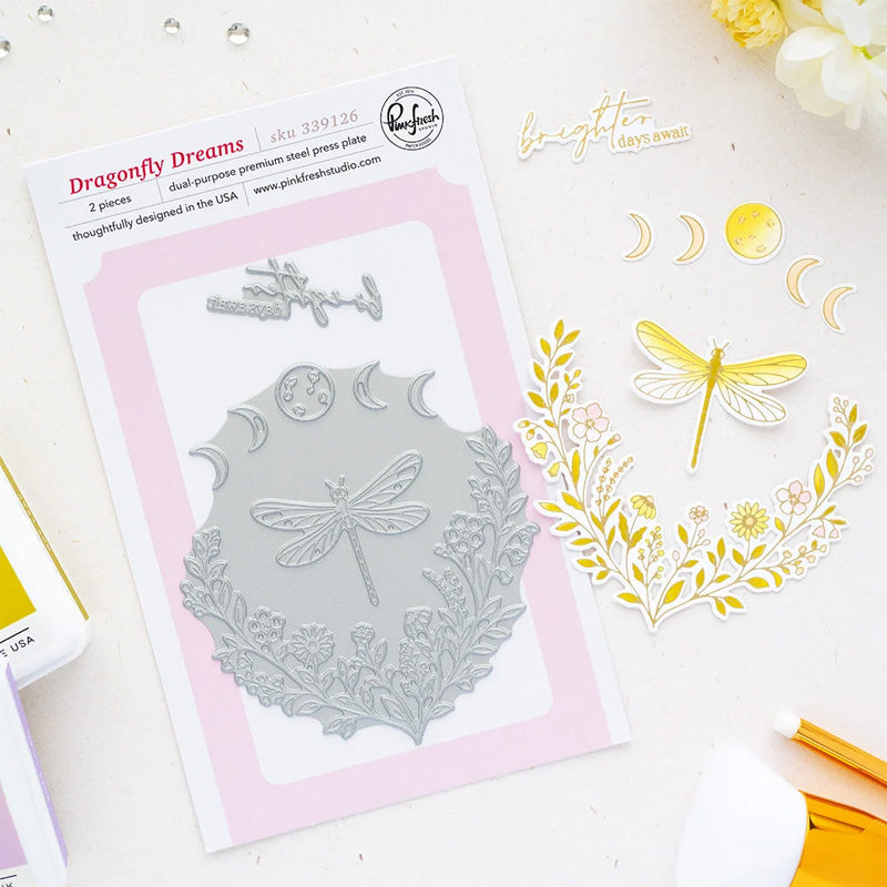 Pinkfresh Studio Press Plates Dragonfly Dreams