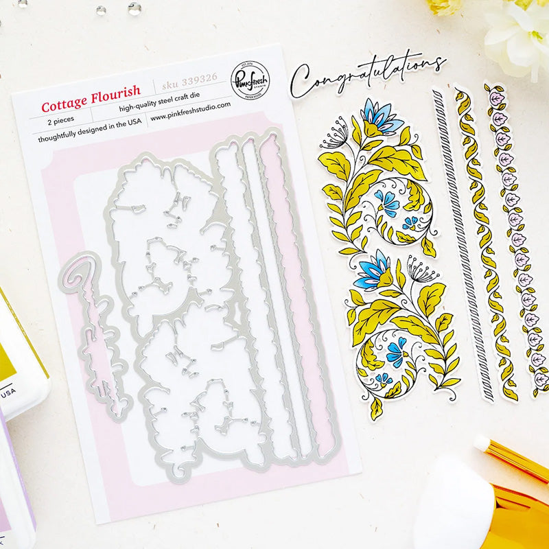Pinkfresh Studio Dies Cottage Flourish