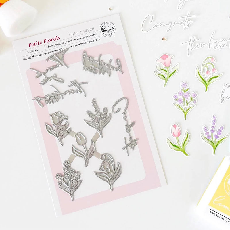 Pinkfresh Studio Press Plates Petite Florals