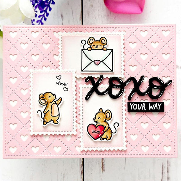 Lawn Fawn 3pc Valentine Mice