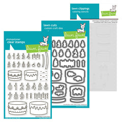 Lawn Fawn 3pc Cake It Easy