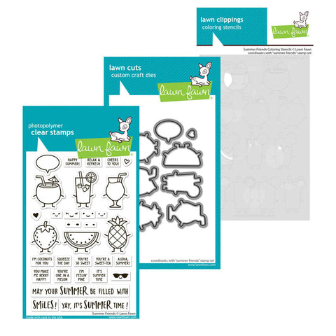 Lawn Fawn 3pc Summer Friends