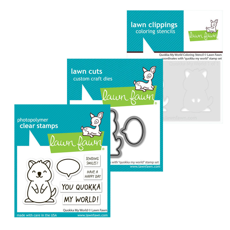 Lawn Fawn 3pc Quokka My World