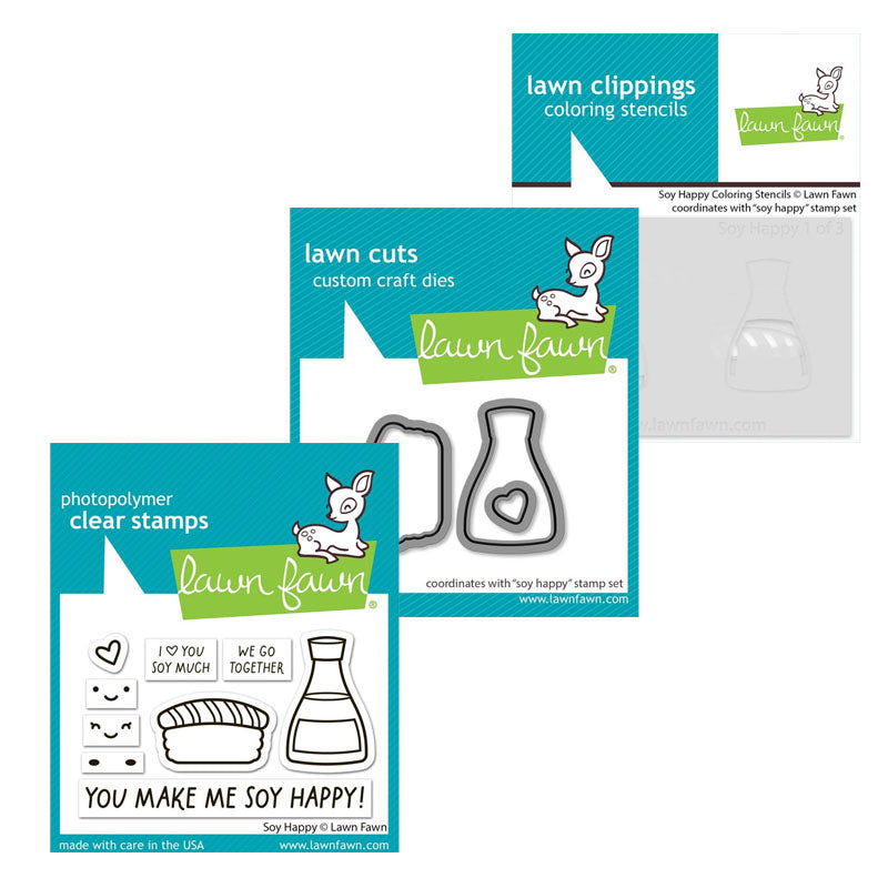 Lawn Fawn 3pc Soy Happy