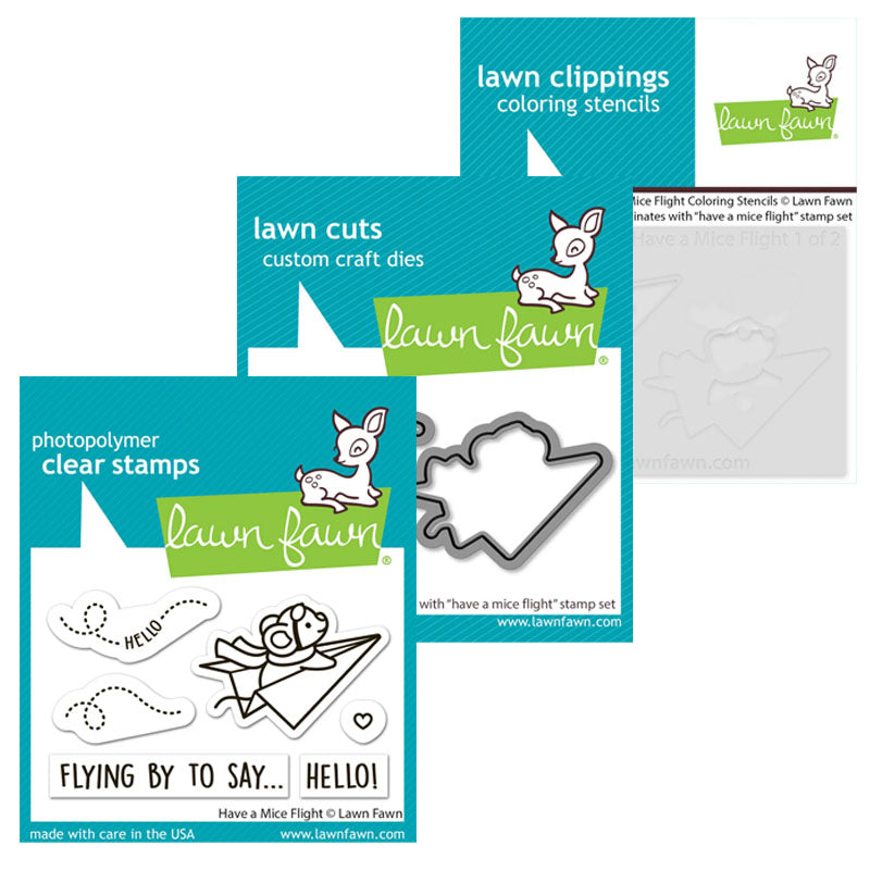 Lawn Fawn 3pc Have A Mice Flight
