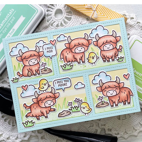 Lawn Fawn 3pc Highland Cows!