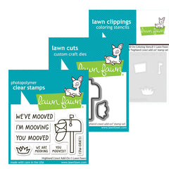 Lawn Fawn 3pc Highland Cows! Add-On