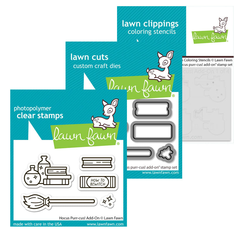 Lawn Fawn 3pc Hocus Purr-Cus! Add-On