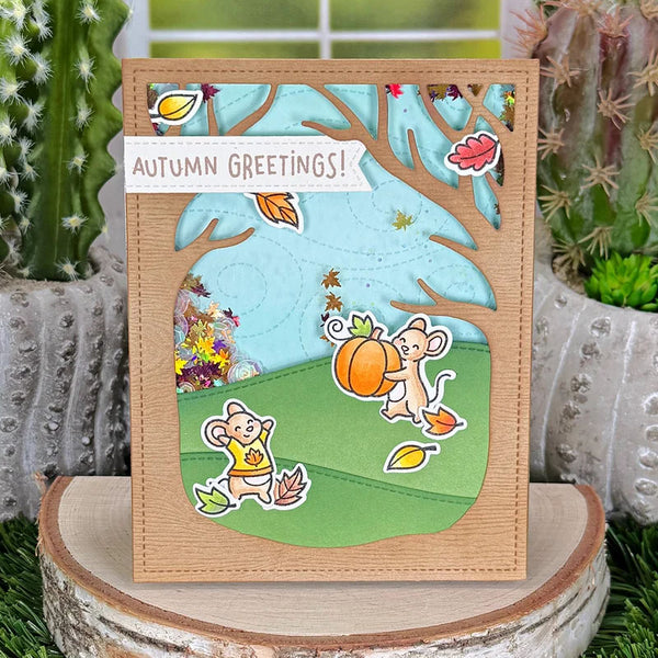 Lawn Fawn 3pc Fall Mice