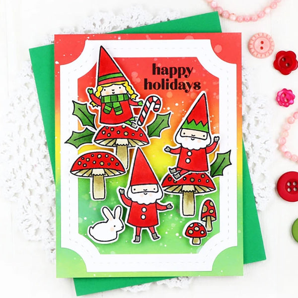 Waffle Flower Clear Stamps Happy Gnomes