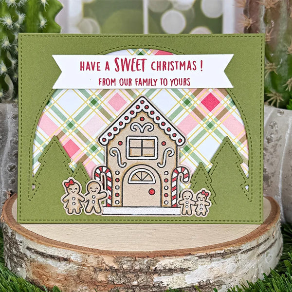 Lawn Fawn 3pc Gingerbread House Add-On