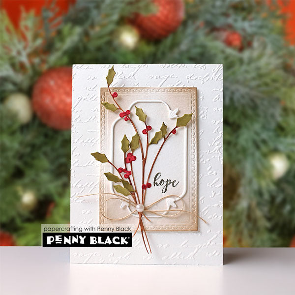 Penny Black Dies Graceful Holly