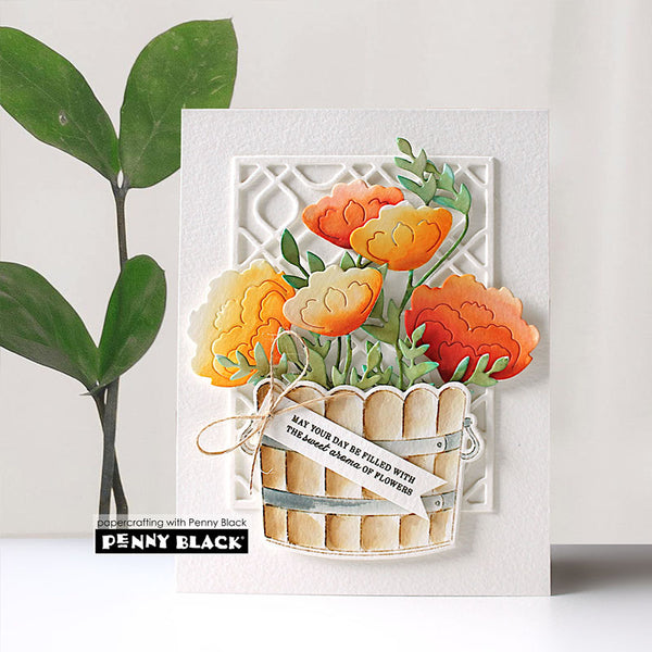 Penny Black Dies Blooming Barrel