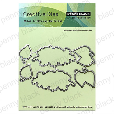 Penny Black Dies Breathtaking Lilacs