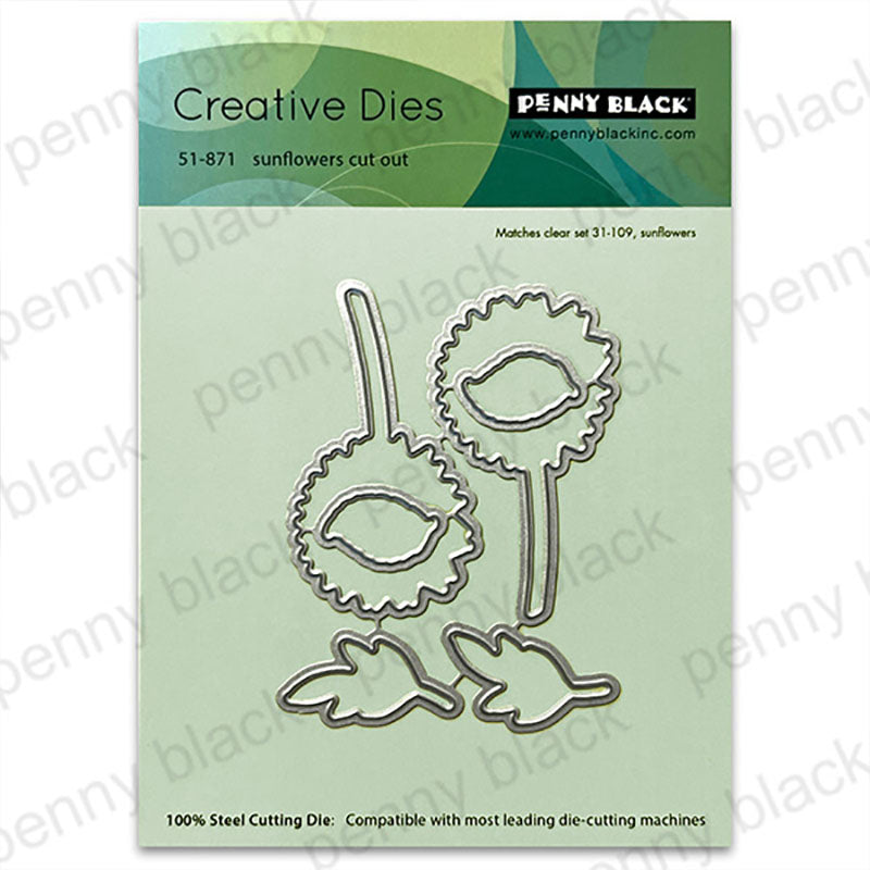 Penny Black Dies Sunflowers