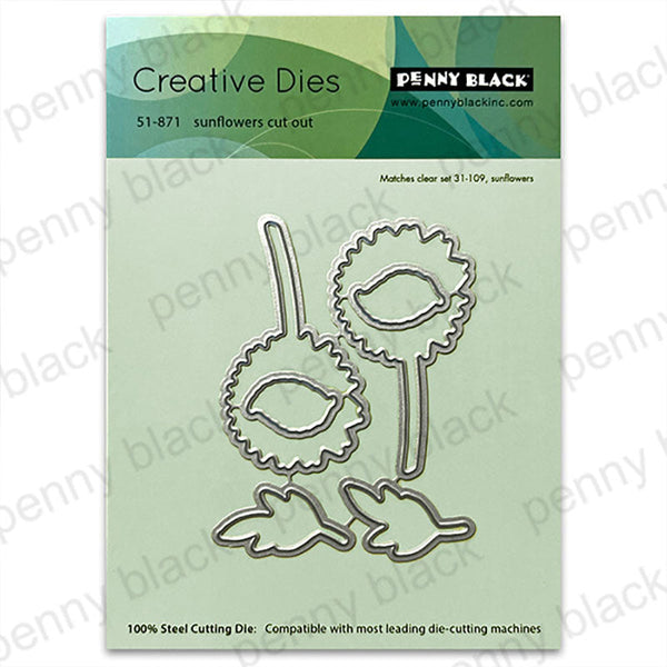 Penny Black Dies Sunflowers