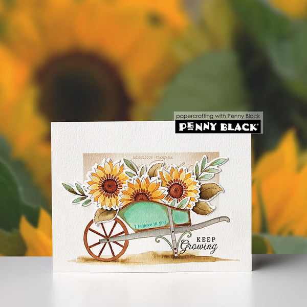 Penny Black Dies Sunflowers