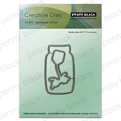 Penny Black Dies Canning Jar