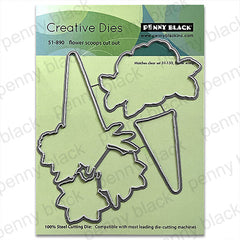 Penny Black Dies Flower Scoops