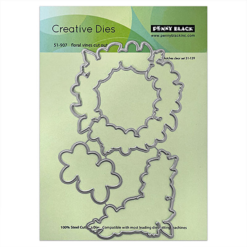 Penny Black Dies Floral Vines