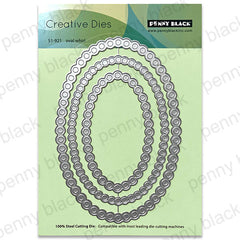 Penny Black Dies Oval Whirl