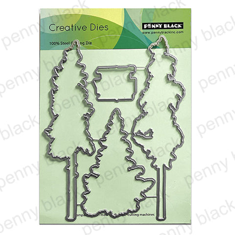 Penny Black Dies Winter Trees