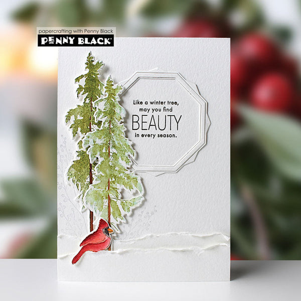 Penny Black Dies Winter Trees