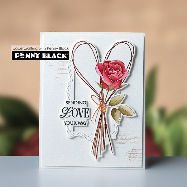 Penny Black Dies Heart Petals