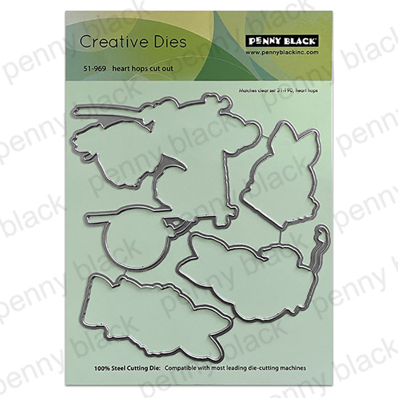 Penny Black Dies Heart Hops