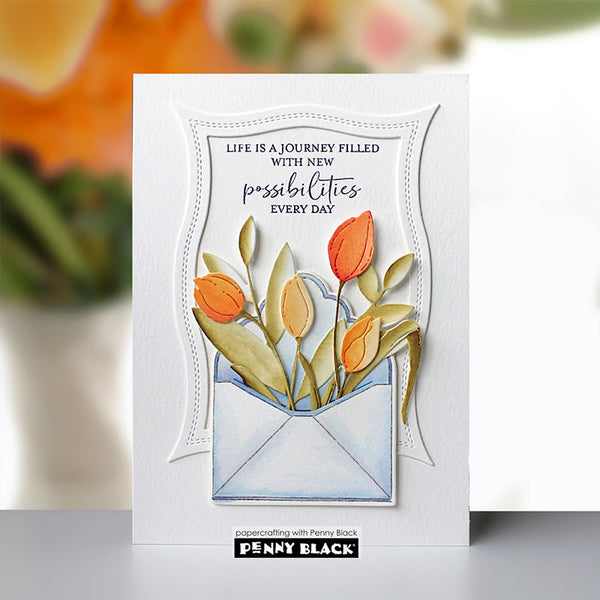 Penny Black Dies Gentle Swell Frame