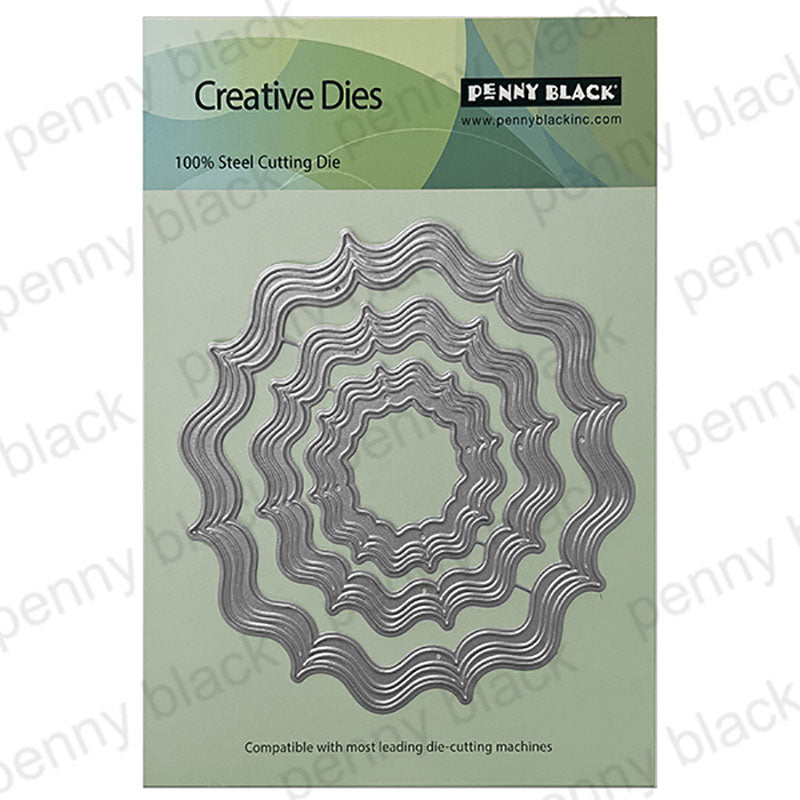 Penny Black Dies Marbled Ripple Frame