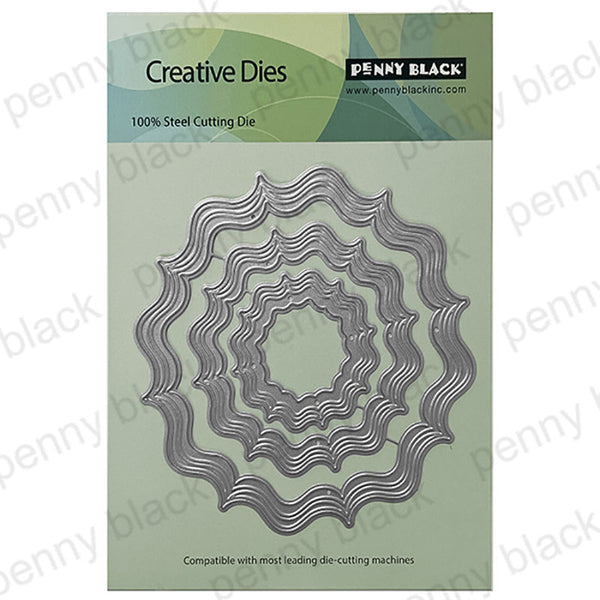 Penny Black Dies Marbled Ripple Frame
