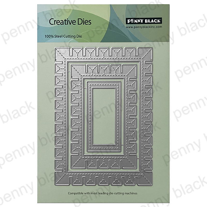 Penny Black Dies Castellation Frame
