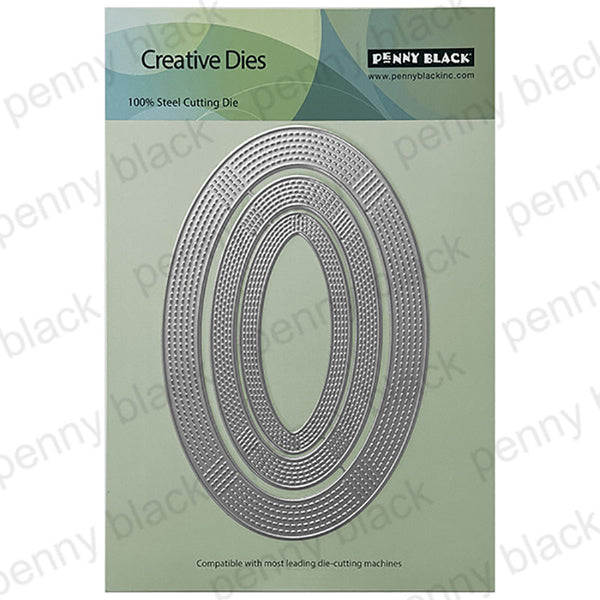 Penny Black Dies Stitched Ellipse Frame