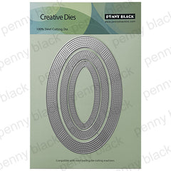 Penny Black Dies Stitched Ellipse Frame